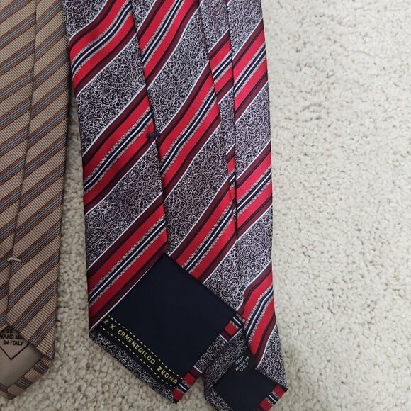 Brioni Ike Behar Zegna Lot of 3 Men's Luxury Designer necktie Tie silk italy - Picture 8 of 8